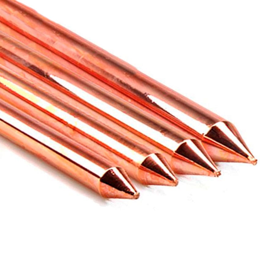 Varilla de cobre para puesta a tierra | Electrodo de cobre